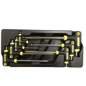 Gagang Kunci T Handle Ballpoint Hex Key 7Pcs With Tray Krisbow 10066100-0
