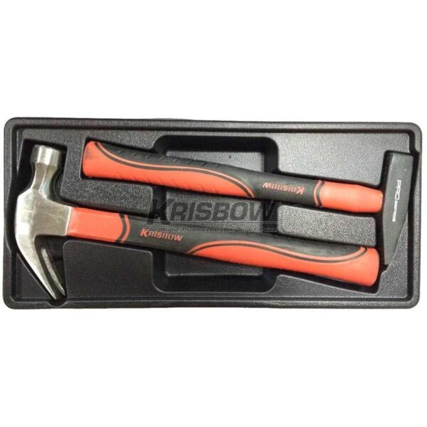 Palu Hammer 2Pcs With Tray Krisbow 10066101-0