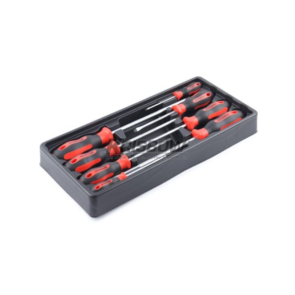 Obeng Screwdrivers 8Pcs With Tray Krisbow 10066257-34082