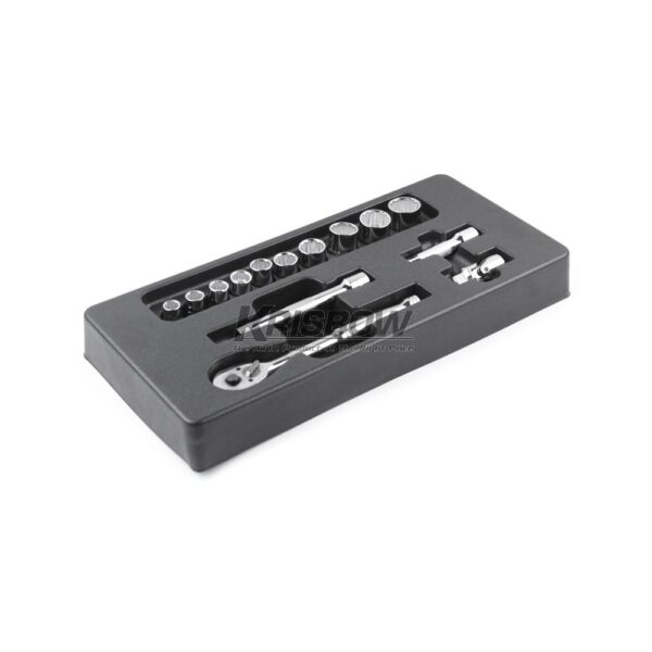 Kunci Sock Socket Sq3/8Inc 10-22 mm 14Pcs With Tray Krisbow 10066259-34088