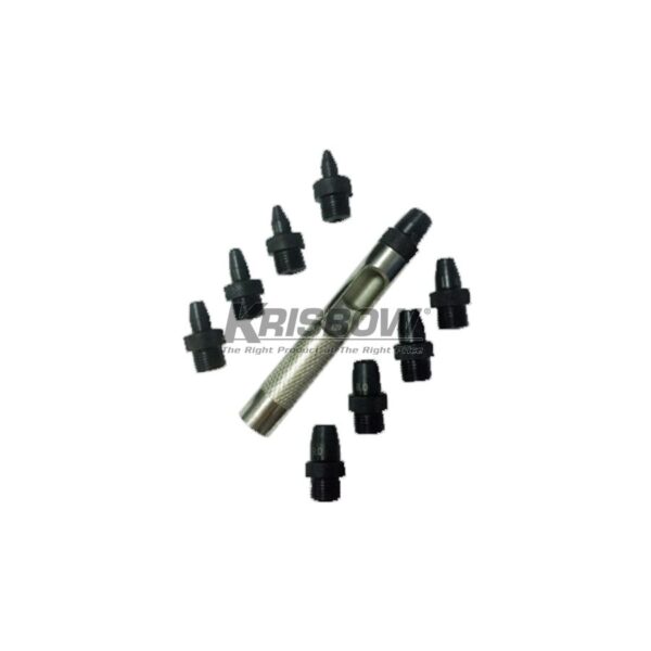 Alat Pembuat Lubang Hollow Punch 2-10mm 10Pcs Krisbow 10099328-0