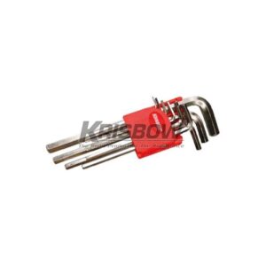 Flat Hex Key L 1.5-10Mm 9Pc Krisbow 10151468-0