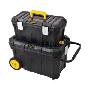 Kotak Perkakas Roller Tool Box 2 in 1 Black and Yellow Krisbow 10207949-0