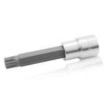 Kunci Sock Spline Bit Sockets Long 1/2" DR M9 100 mm TOPTUL BCJA1609-0