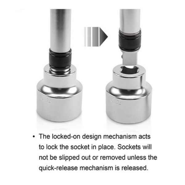 Sambungan Kunci Sock Extension Bar with Quick Release 3/4" Dr. Toptul CABA2408-33790