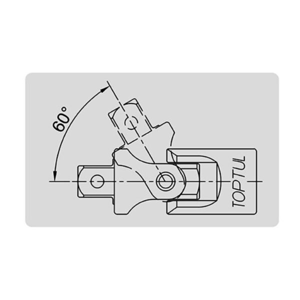 Sambungan Sock Universal Joint 1/4" Dr. Toptul CAHA0840-33798