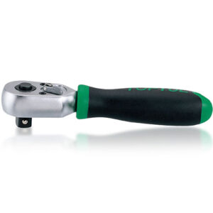 Stubby Reversible Ratchet Handle with Quick Release 3/8" 145mm Toptul CJDI1215-0