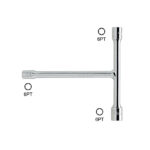 Kunci T Mini 3 Way T-Handle Socket Wrench 145 mm TOPTUL CTMA0810-0