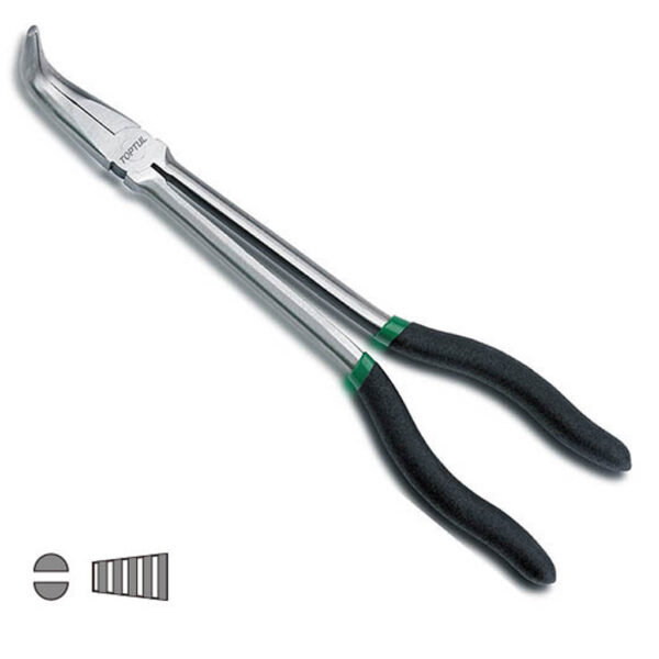 Tang Lancip Long Reach Nose Pliers 90° 11" Toptul DFAI1211-34355