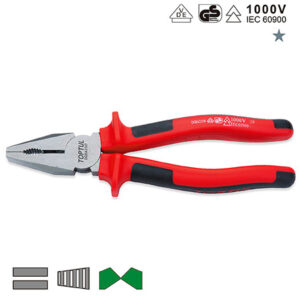 Tang Kombinasi VDE Insulated Combination Pliers 8" Toptul DGBA2108-0