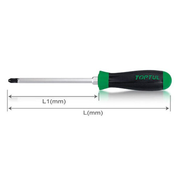 Obeng Phillips Anti-Slip Screwdrivers PH2 Toptul FBHB0210-34183