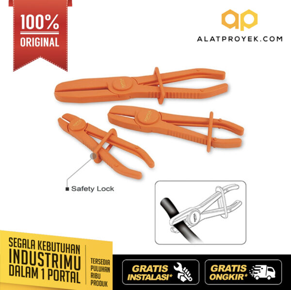 Flexible Line Clamp Set 3pcs Toptul JGAR0301-0