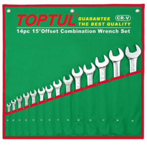Kunci Kombinasi Standard Combination Wrench Set 15° Offset 16Pcs Toptul GAAA1604-0