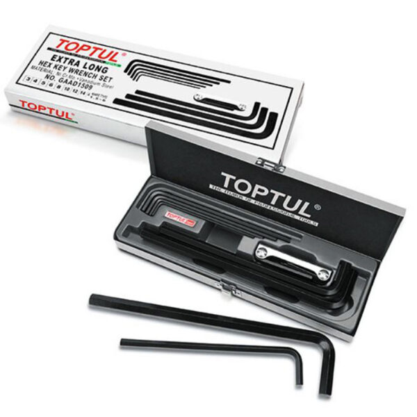 Kunci Pas Extra Long Type Hex Key Wrench Set 9pcs Toptul GAAD1509-34539
