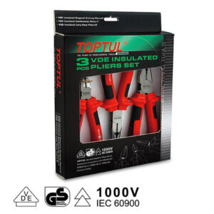 Tang VDE Insulated Pliers Set 3pcs Toptul GAAE0301-0