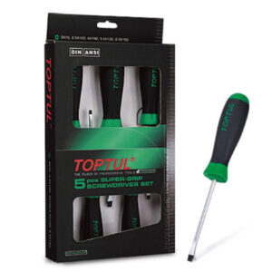 Obeng Slotted Super-Grip Screwdriver Set 5pcs Toptul GAAE0503-0