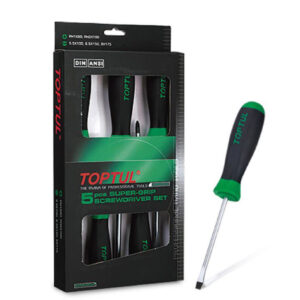 Obeng Slotted & Phillips Super-Grip Screwdriver Set 5pcs Toptul GAAE0504-0