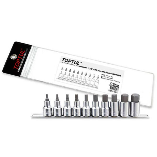 Kunci Sock Hex Bit Socket Rail Set 10pcs Toptul GAAG1005-34565