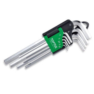 Kunci L Hex Key Long Type Wrench Set 9pcs Toptul GAAL0911-0