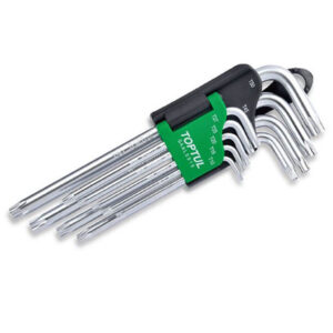 Kunci L Long Type Star Tamperproof Key Wrench Set 9pcs Toptul GAAL0919-0