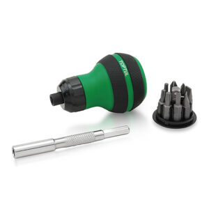 Torque Ratchet Screwdrivers 1/4" hex shank bit holder 9 in 1 Set TOPTUL GAAR1101-0