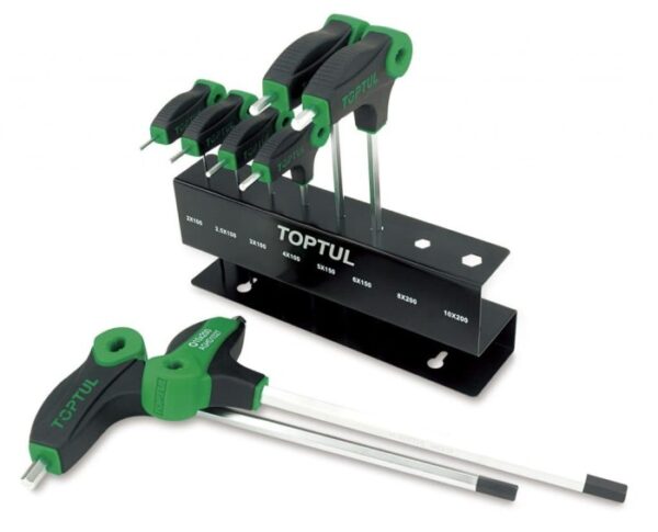 Kunci L Two Way Star & Tamperproof Key Wrench Set 6 Pcs TOPTUL GAAS0602-0