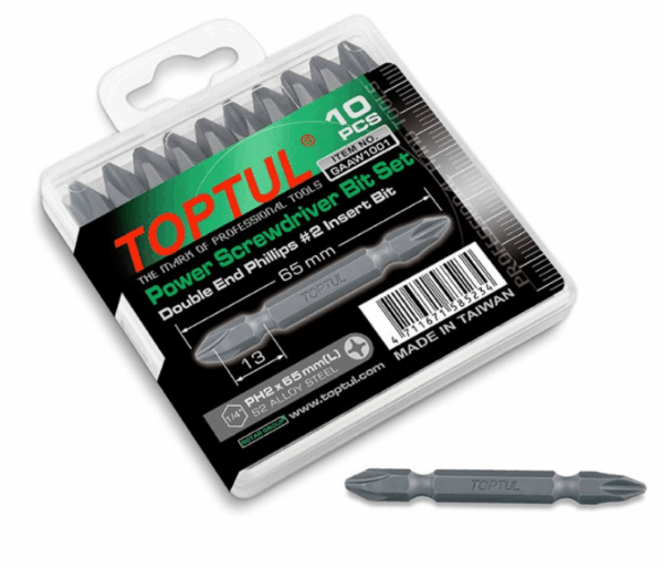 Mata obeng Listrik Power Screwdriver Bits Set 10 Pcs Topul GAAW1002-34164