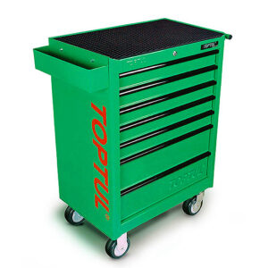 Kunci Set W/7-Drawer Tool Trolley - 227PCS Mechanical Tool Set GENERAL SERIES GREEN TOPTUL GCAJ0001-0