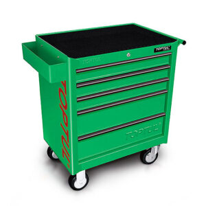 Kunci Set W/5-Drawer Tool Trolley - 157PCS Mechanical Tool Set GENERAL SERIES GREEN TOPTUL GCAJ0006-0