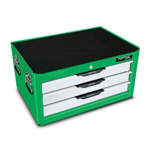 Kunci Set W/3-Drawer Tool Chest - 157PCS Mechanical Tool Set PRO-LINE SERIES GREEN TOPTUL GCAZ0011-0