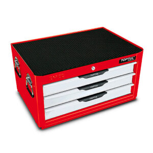 Kunci Set W/3-Drawer Tool Chest - 157PCS Mechanical Tool Set PRO-LINE SERIES RED TOPTUL GCAZ0018-0