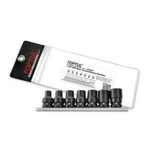Kunci Set 7PCS 1/2" DR. Star Impact Socket Rail Set TOPTUL GDAG0701-0
