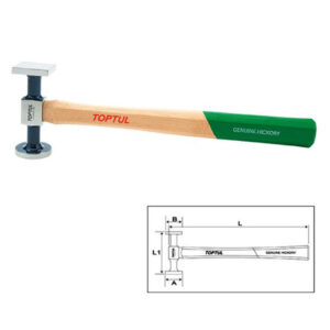 Palu Standard Bumping Hammer - Flat Face 100mm Toptul JFAA0133-0