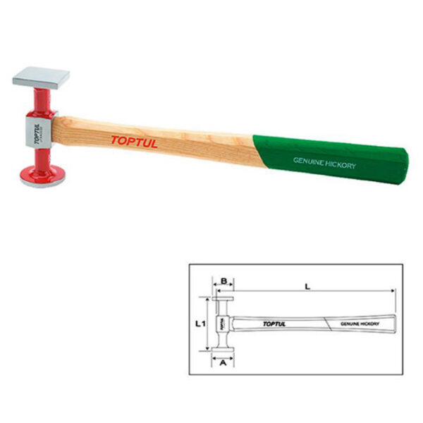 Palu Standard Bumping Hammer - Crowned Face 98.5mm Toptul JFAA0233-34793