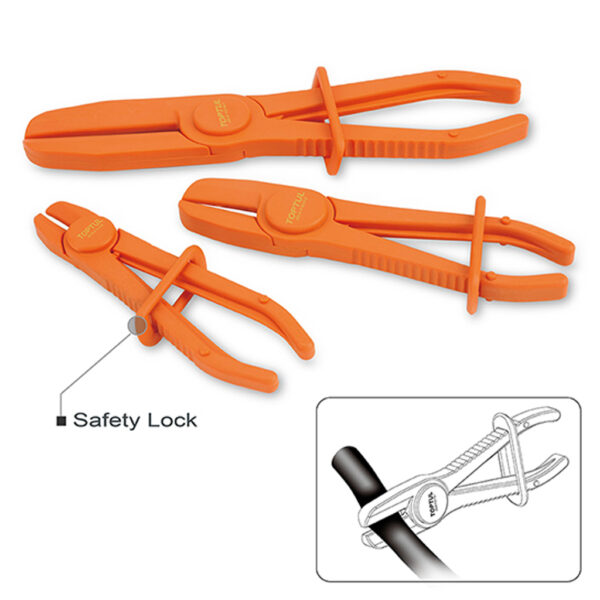 Flexible Line Clamp Set 3pcs Toptul JGAR0301-34861
