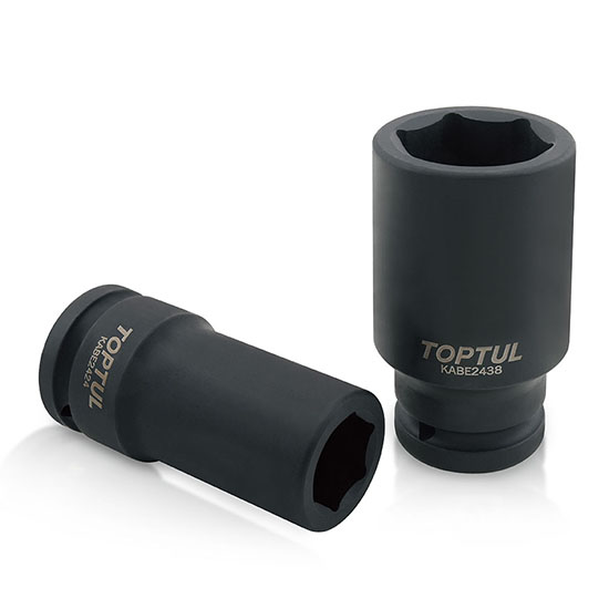 kunci Sock 3/4" DR. 6PT Flank Deep Impact Sockets 28mm TOPTUL KABE2428-0