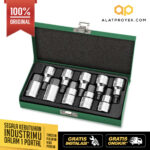 Kunci Sock Hex Bit Socket Set 1/2" DR. 10pcs Toptul GAAD1007-0
