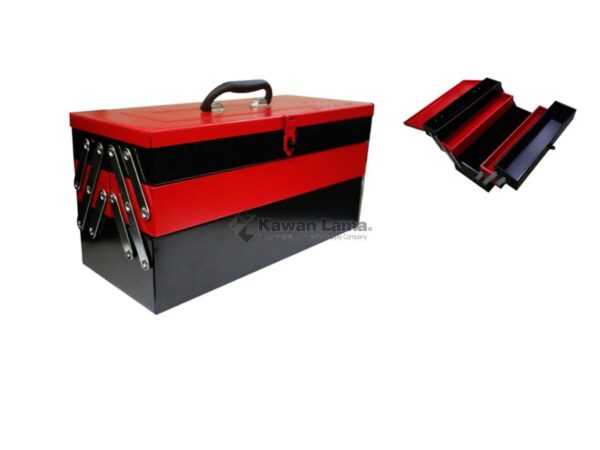 Kotak Perkakas Besi Tool Box 3Step Steel 47 x 21 x 23 Cm Krisbow KW0100812-34060