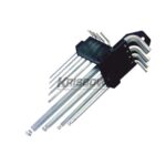 Kunci L Ballpoint Hex Key M 1.5-10Mm 9Pcs Krisbow KW0101636-0