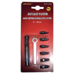 Alat Pembuat Lubang Hollow Punch 2-5 mm 6Pcs With Head Krisbow KW0103804-0