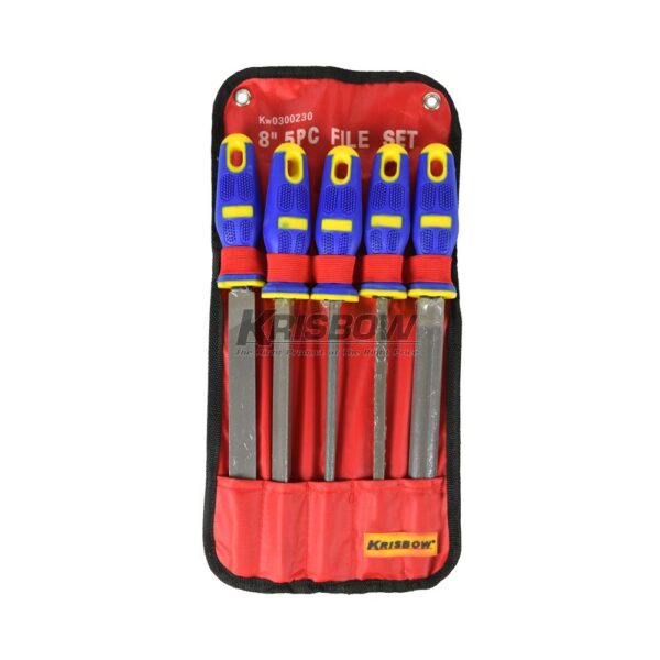 Set Kikir File 8Inch 5Pcs/Set Krisbow KW0300230-33937