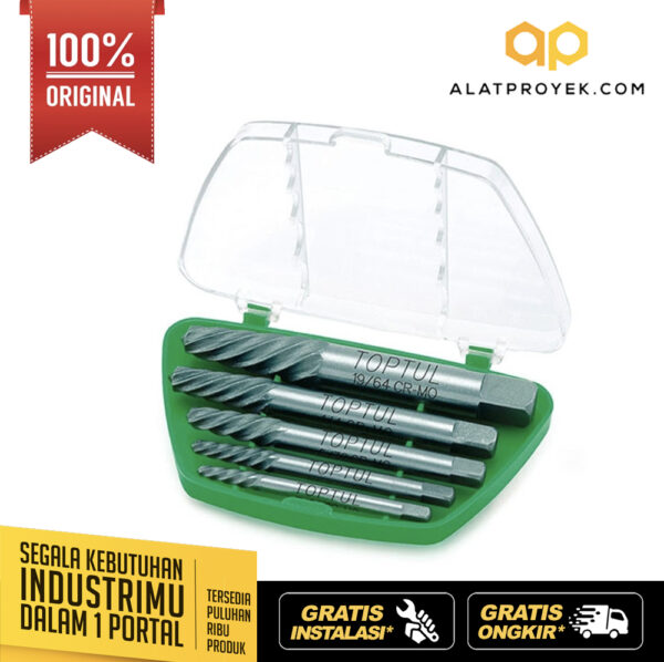 Screw Extractor Set 5pcs Toptul JGAW0502-0