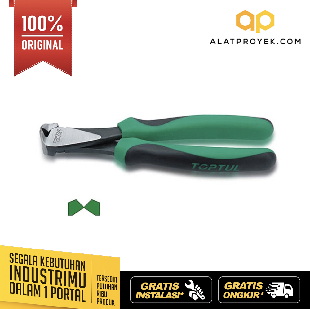 Tang Potong Plier Heavy Duty End Cutting Nippers 6" Toptul DJBA2206-0