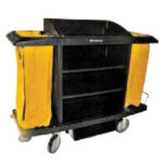 Hotel Serving Cart Black 152x55.9x127 cm Krisbow 10037854-0
