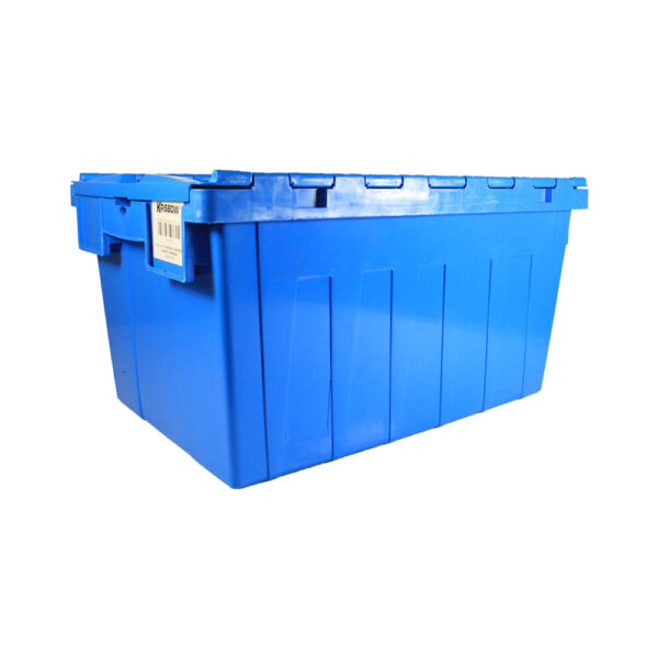 Nestable Container With Lid Blue 58 L Krisbow 10133558-39902