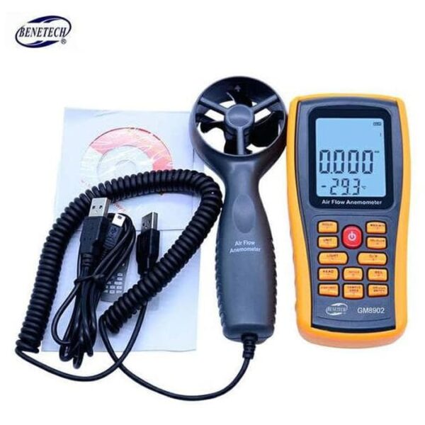 Alat Ukur Kecepatan Angin Anemometer Data Logger Benetech GM8902-35409