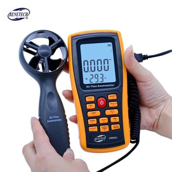 Alat Ukur Kecepatan Angin Anemometer Data Logger Benetech GM8902-35411