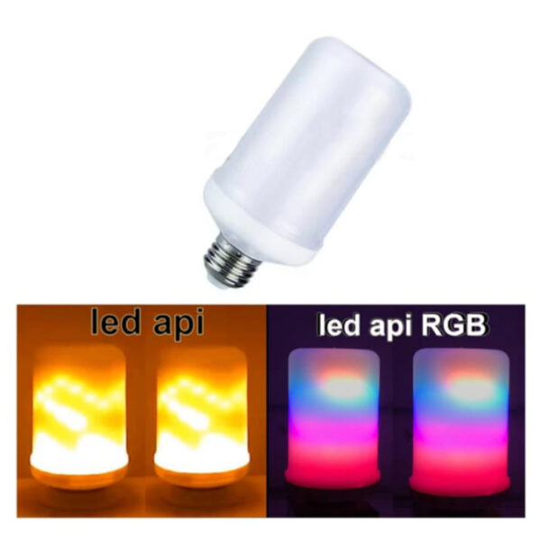 Led Bohlam Fire Flame Bulb Efek Api 9W E27 - Api-35266