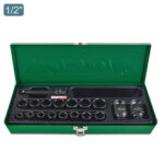 Kunci Sock Flank Impact Socket Set 1/2" DR. 6PT 18pcs Toptul GCAD1807-0
