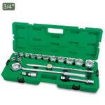 Kunci Sock Professional Grade Flank Socket Set 3/4" DR. 6PT 17pcs Toptul GCAI1701-0